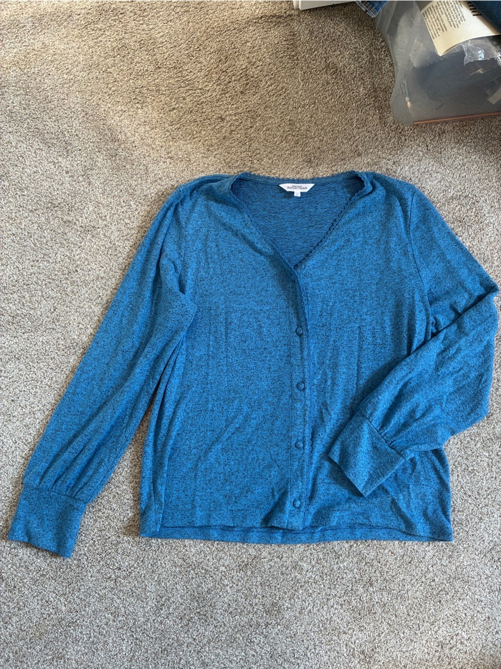 Northern Reflections Teal-Blue Men's Button Cardigan